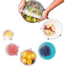 Jogo de tampas herm�ticas espansiveis em silicone Hudson 6 pe�as.