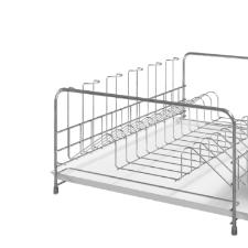 Escorredor de lou�as com bandeja e porta-talherStolf Bali 43x40,5cm branco.