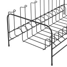 Escorredor de lou�as com porta talher em pl�stico Stolf Veneza 43.5x35cm black.