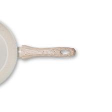 FRIGIDEIRA ANTIADERENTE BRINOX CERAMIC LIFE SIRIUS 24CM VANILA