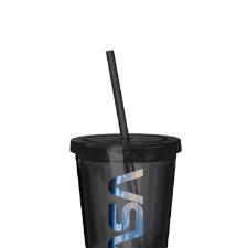 Copo parede dupla com canudo em pl�stico Nasa Space 500ml.