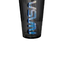 Copo parede dupla com canudo em pl�stico Nasa Space 500ml.