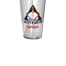 Copo parede dupla com canudo em pl�stico Nasa Artemis 500ml.