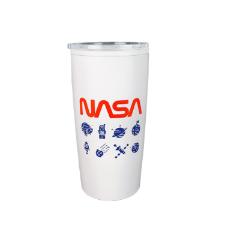 Copo t�rmico em inox e pl�stico Nasa Icons 535ml 17,5cm.