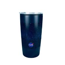 Copo t�rmico em inox e pl�stico Nasa Galaxy 535ml 17,5cm.