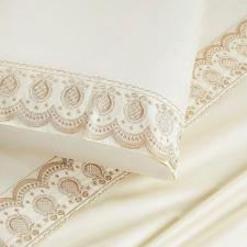 Jogo De Cama Queen 400 fios acetinado Supreme 04 Pe�as -  Vanilla.