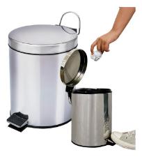 LIXEIRA ECHO LIMP INOX 3L