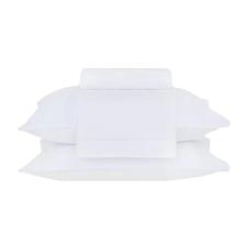 JOGO DE CAMA QUEEN 4PCS CLASS BRANCO 400 FIOS 100%ALGOD�O