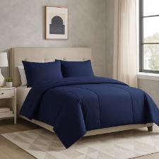 JOGO DE CAMA QUEEN 4PCS CLASS AZUL 400 FIOS