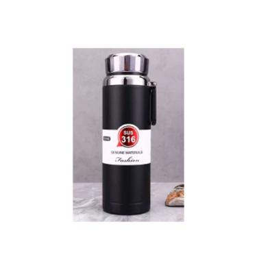 Garrafa T�rmica Vacuum Cup com Sensor de temperatura Preta 800 ml