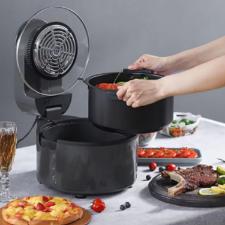 Fritadeira El�trica Airfryer Digital Redonda 6,8 Litros 1500w Cor Preta 220v.