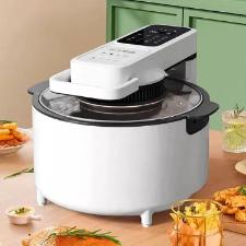 Fritadeira El�trica Airfryer Digital Redonda 6,8 Litros 1500w Cor Branco 220v.