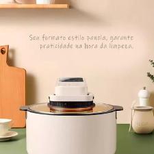 Fritadeira El�trica Airfryer Digital Redonda 6,8 Litros 1500w Cor Branco 220v.