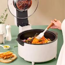 Fritadeira El�trica Airfryer Digital Redonda 6,8 Litros 1500w Cor Branco 220v.