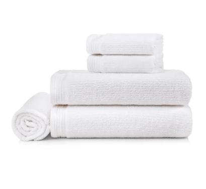 Jogo de Banho Karsten Fio Penteado 5 Pe�as Imperial Branco.