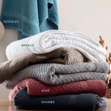 Toalha de Banho Gigante Chumbo Jacquard Algod�o Porto Fino Cortex