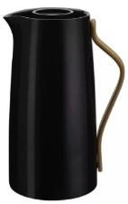 Garrafa T�rmica Pl�stica 1 Litro Caf� Com Cabo Curvo Preta