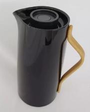 Garrafa T�rmica Pl�stica 1 Litro Caf� Com Cabo Curvo Preta