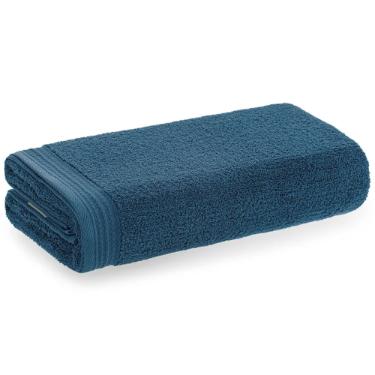 Toalha Banh�o Fio Penteado Karsten Unika Imperial Azul - 86 x 150 cm