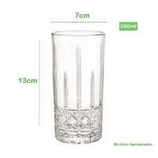 Jogo de copos em Vidro Lehav� Lily 280ML 6 pe�as