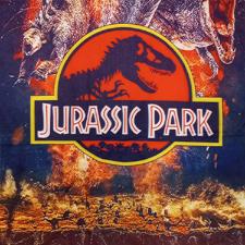 Toalha  Infantil  para Banho Jurassic Park 70 cm x 1,40 cm