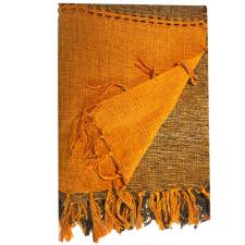 Manta Decorativa Laranja Xale King 150 X 150 CM