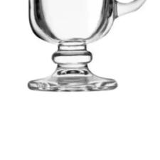 Jogo com 06 x�caras em vidro Casa Ambiente Irish Coffee 120ml