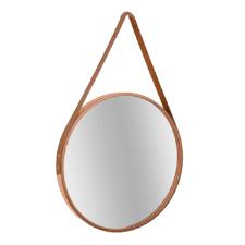 Espelho decorativo com al�a Riohome Modernatta 32cm Ros�