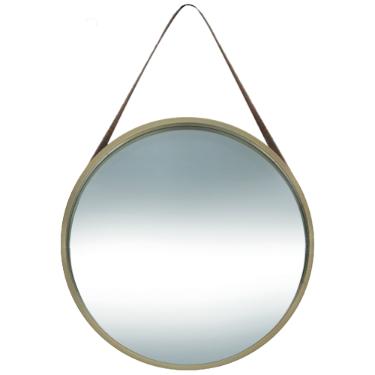 Espelho decorativo com al�a Riohome Modernatta 32cm Dourada