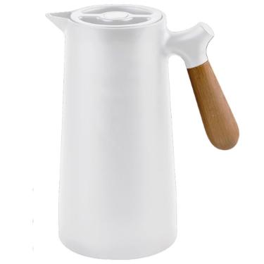 Garrafa T�rmica em Vidro Unik Living Tulipa 1L Branco C�lido