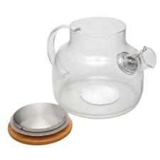 Chaleira de Borossilicato c/Tampa de Bambu Lehav� 1L