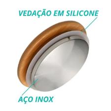 Chaleira de Borossilicato c/Tampa de Bambu Lehav� 1L