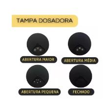 Porta Condimento Girat�rio em Vidro Wellmix Vero Preto 10 p�s