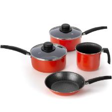 Jogo de Panelas Antiaderente Multiflon Daily 4 pe�as Laranja