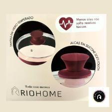 Jogo de Panelas Revestimento em Cer�nica Rio Home Veneza Vermelha 4 p�s