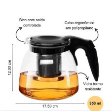 Chaleira em Vidro Borossilicato Thika 1 pe�a