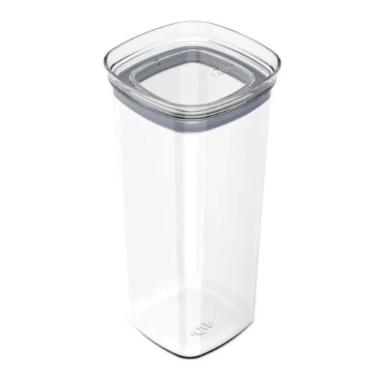 Pote Herm�tico Retangular Block Ou 1,5 Litros - Natural