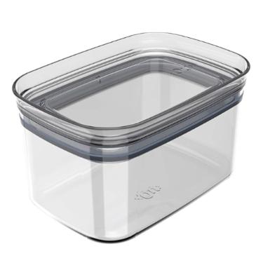 Organizador Herm�tico Retangula Block Ou Natural 650 ml