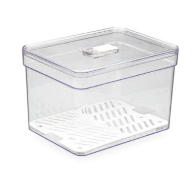 Organizador Plastutti Elegance Retangular com Tela 3,8 L