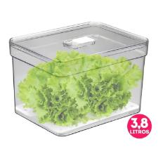 Organizador Plastutti Elegance Retangular com Tela 3,8 L