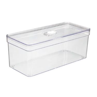 Organizador Plastutti Elegance Retangular Com Tampa 6,8 L