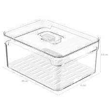 Organizador OU Clear Fresh Com Bandeja  2,2 L