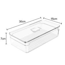 Organizador OU Clear Fresh Com Bandeja  2,8 L