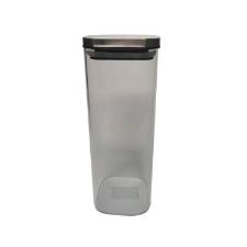 Pote porta mantimentos em vidro com tampa em inox Vista Home 2,1 Litros