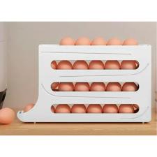 Organizador de porta ovos para geladeira com 4 andares branco