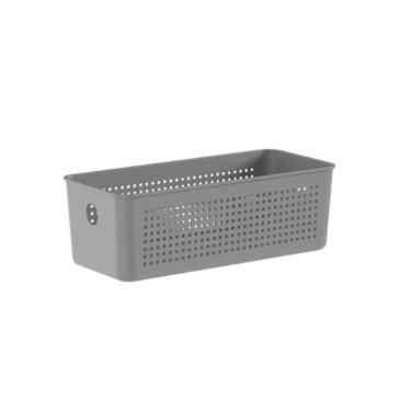 Cesto Flow Organizador Multiuso Chumbo OU 27x12x9 cm