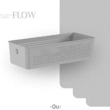 Cesto Flow Organizador Multiuso Chumbo OU 34x15x9 cm