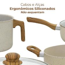 Jogo de panelas Sahara Casambiente Vanilla 8 pe�as