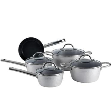 Jogo de Panelas Vista Home Latina 5 Pe�as  Revestimento Cer�mico Antiaderente