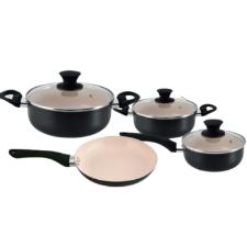 Jogo de panelas Cer�mica  M�naco Rio Home preto 4 pe�as